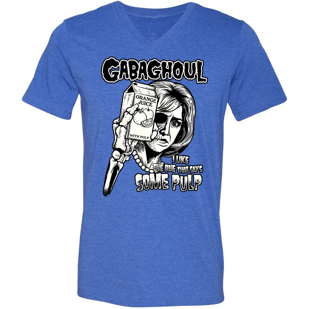 Unisex V-Neck T-Shirt - YJXC7BXC - Heather True Royal - 14
