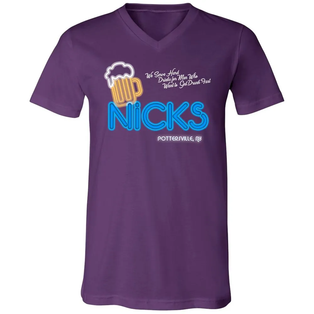 Unisex V-Neck T-Shirt - 6QKXNHTC - Team Purple - 9