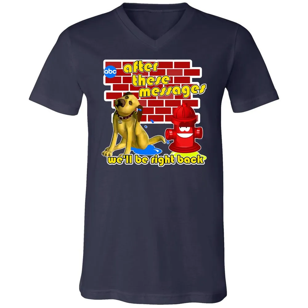 Unisex V-Neck T-Shirt - VHMJPGAW - Navy - 2