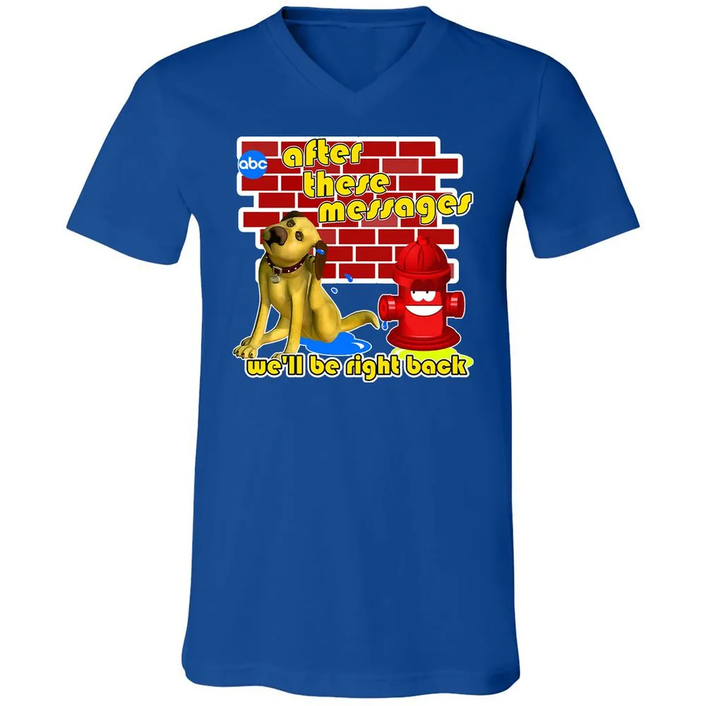 Unisex V-Neck T-Shirt - VHMJPGAW - True Royal - 4