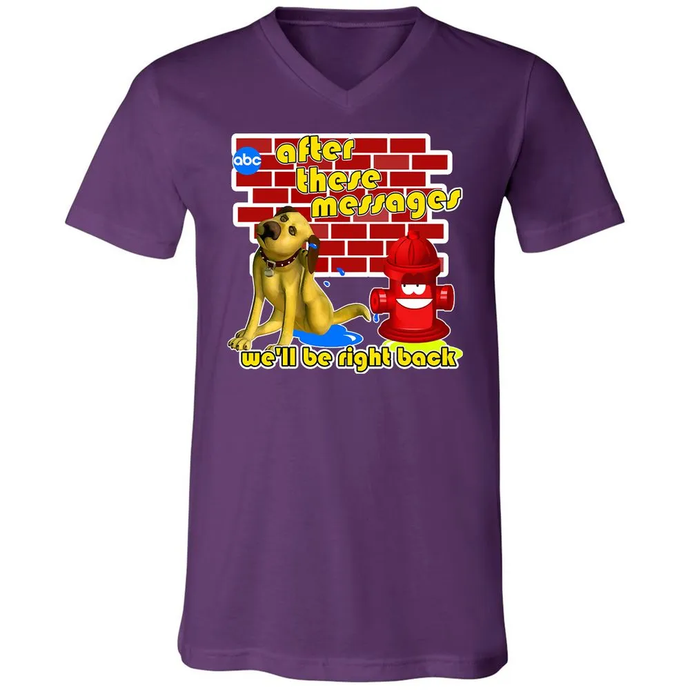 Unisex V-Neck T-Shirt - VHMJPGAW - Team Purple - 9