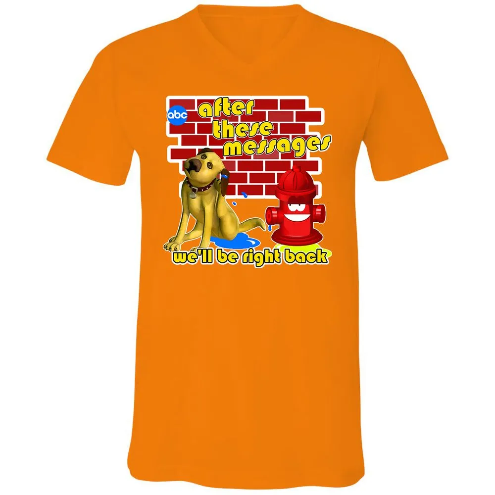 Unisex V-Neck T-Shirt - VHMJPGAW - Orange - 11