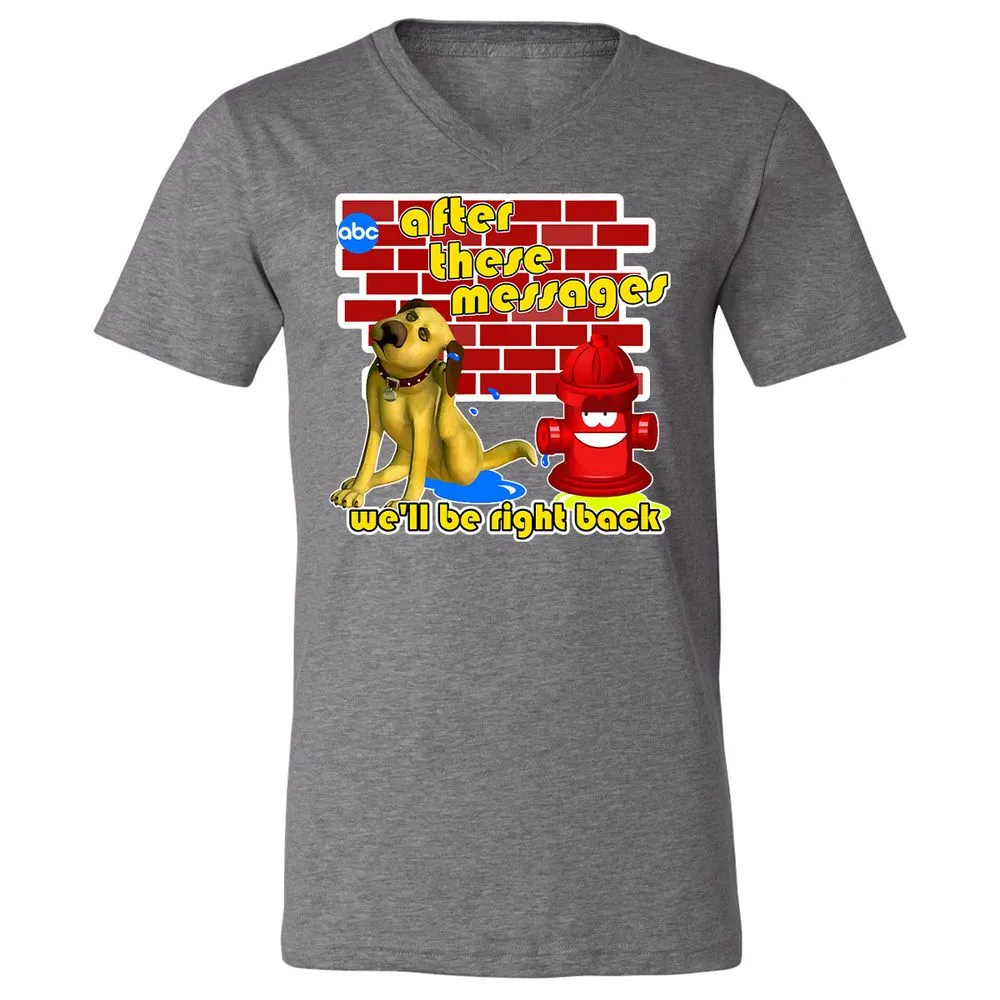 Unisex V-Neck T-Shirt - VHMJPGAW - Deep Heather - 13