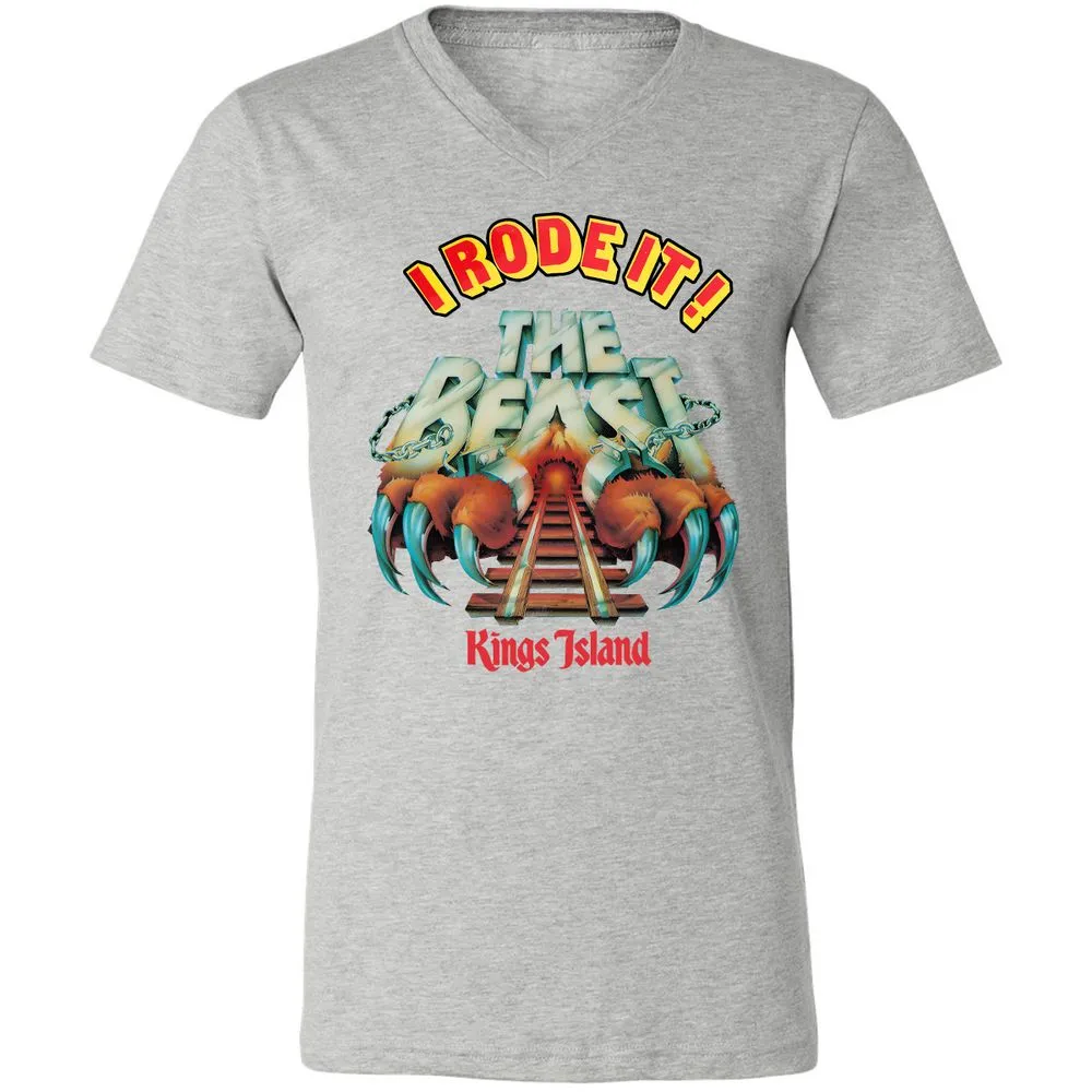 Unisex V-Neck T-Shirt - MYSFGKZG - Athletic Heather - 7