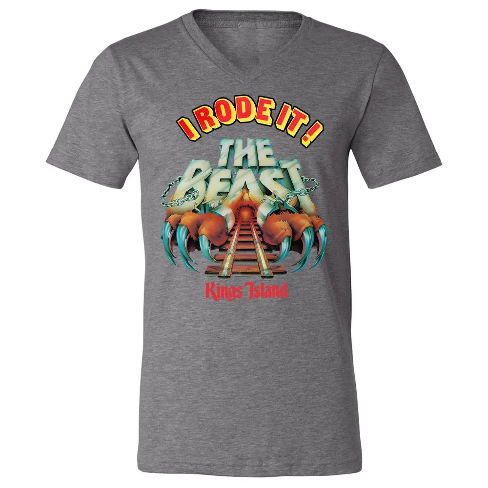 Unisex V-Neck T-Shirt - MYSFGKZG - Deep Heather - 13