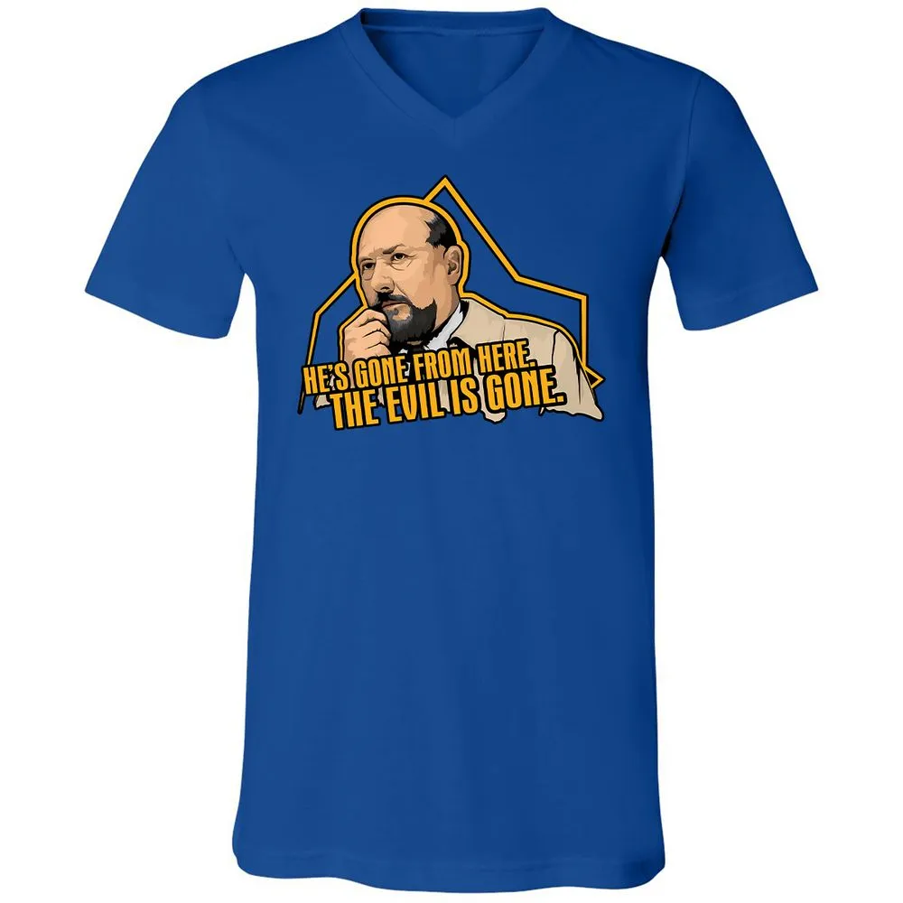 Unisex V-Neck T-Shirt - NWCRCUKM - True Royal - 4