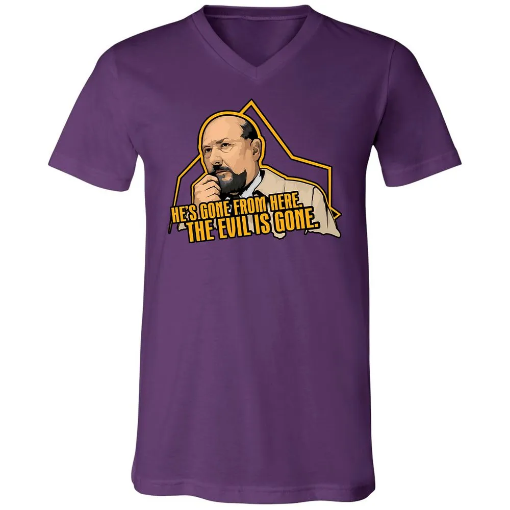 Unisex V-Neck T-Shirt - NWCRCUKM - Team Purple - 9