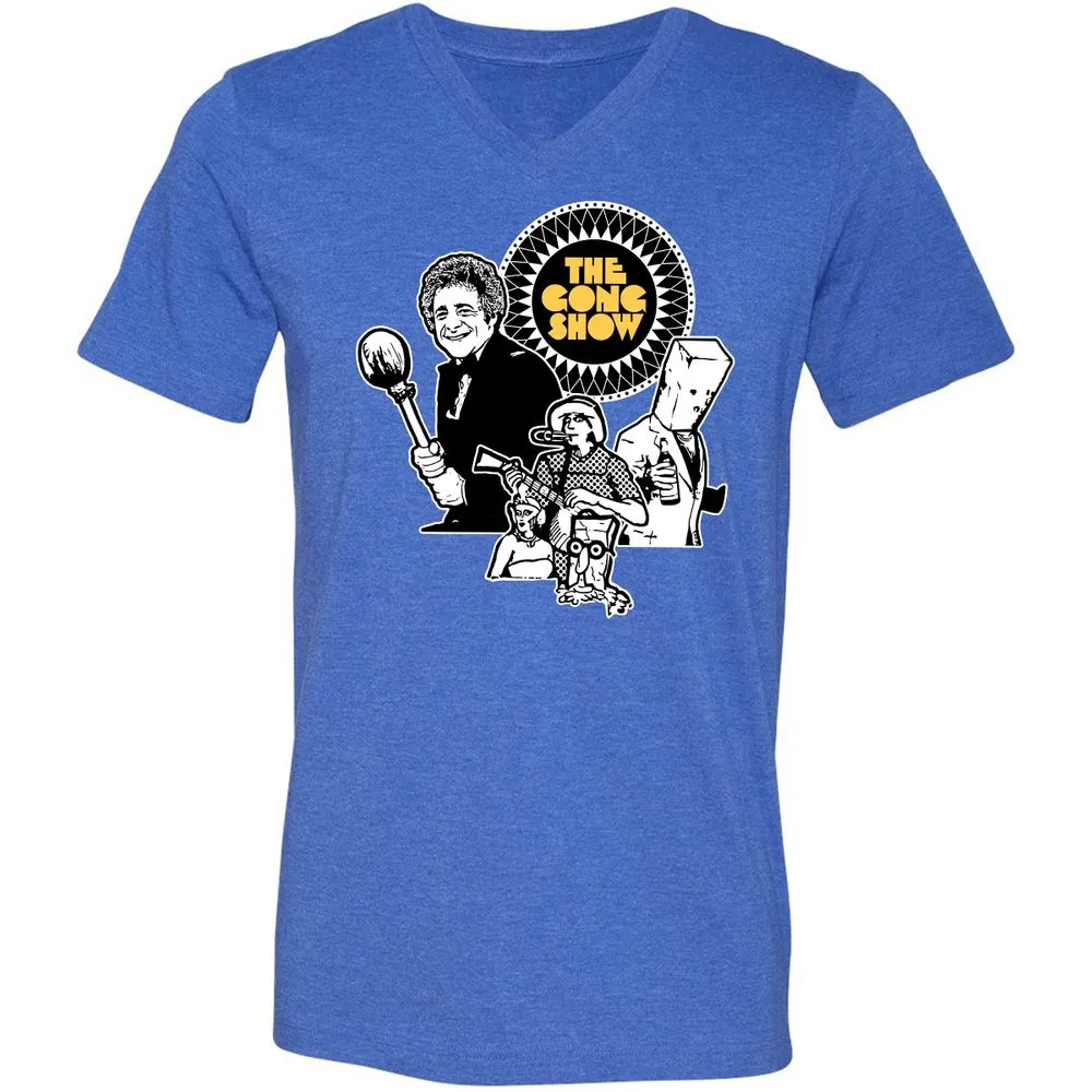 Unisex V-Neck T-Shirt - 5MAGVYSR - Heather True Royal - 14
