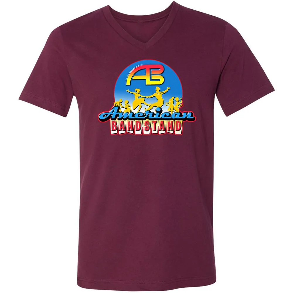 Unisex V-Neck T-Shirt - HS77C7DK - Maroon - 6