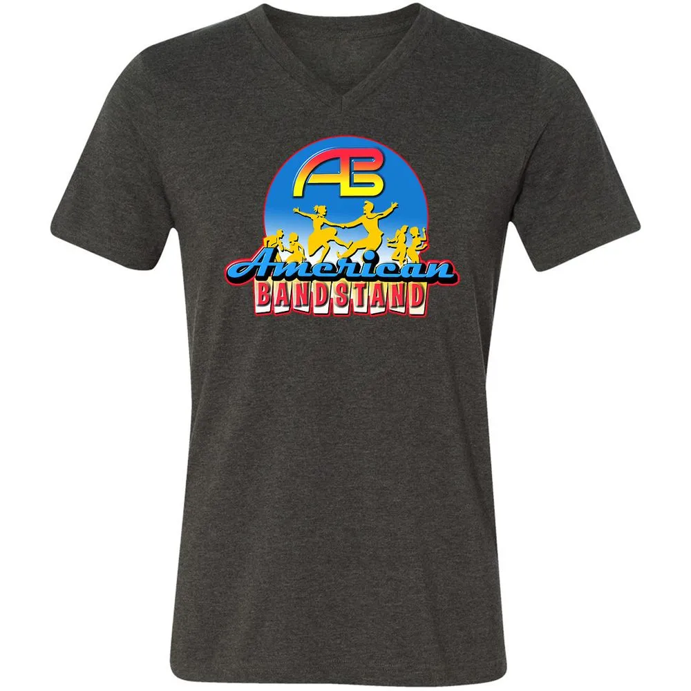 Unisex V-Neck T-Shirt - HS77C7DK - Dark Grey Heather - 8