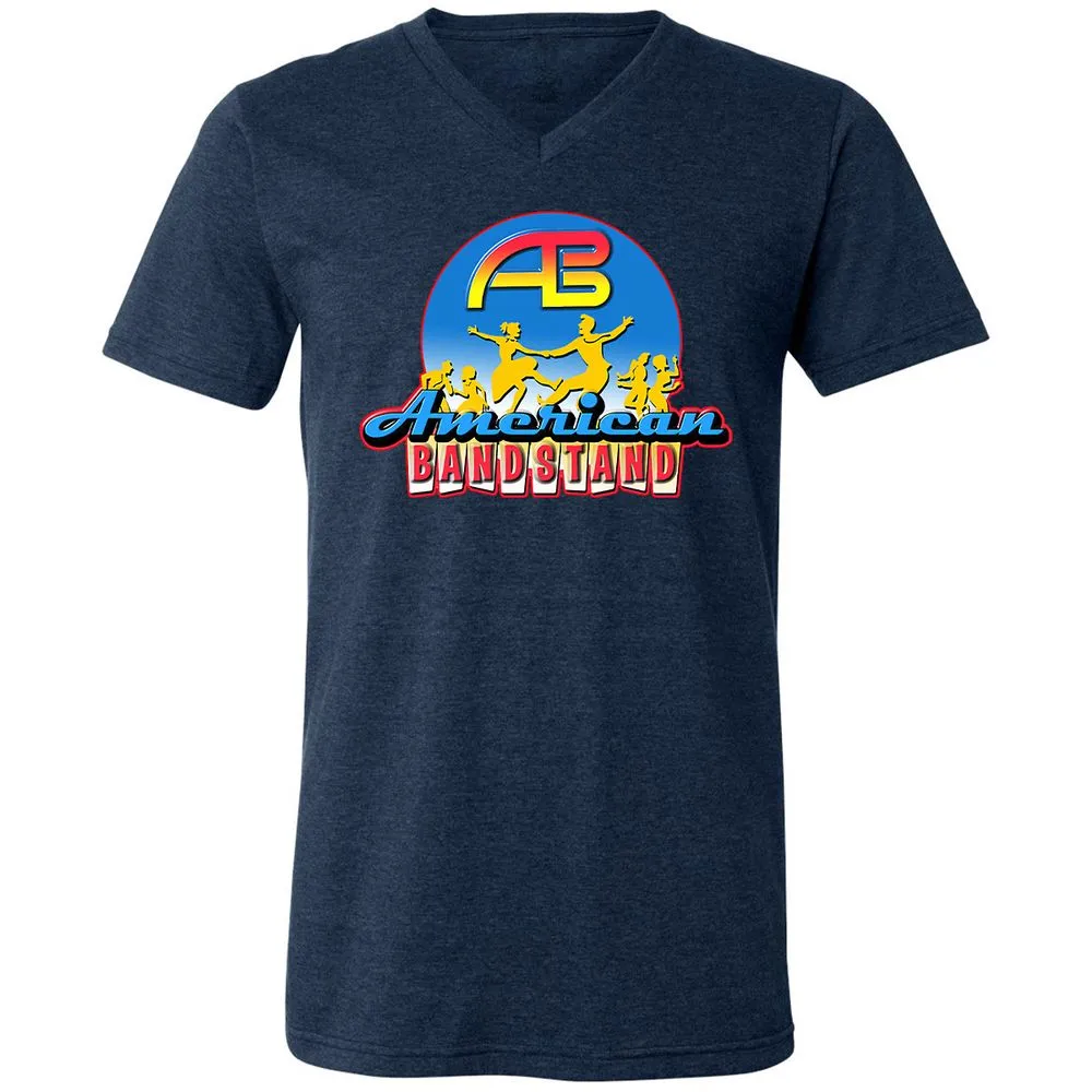 Unisex V-Neck T-Shirt - HS77C7DK - Heather Navy - 15