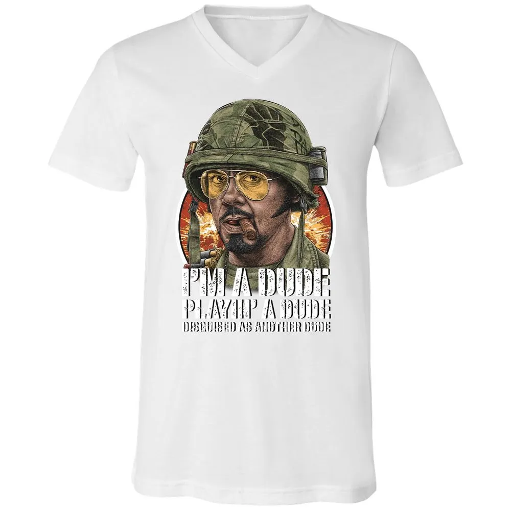 Unisex V-Neck T-Shirt - 8GGWFSLJ - White - 5