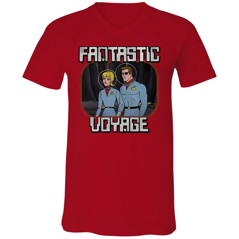 Unisex V-Neck T-Shirt - NTZK2V2J - Red - 3