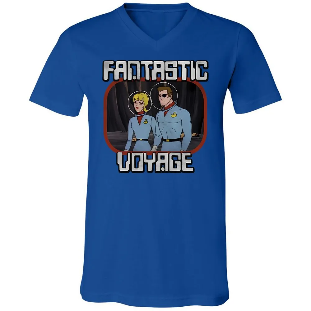 Unisex V-Neck T-Shirt - NTZK2V2J - True Royal - 4