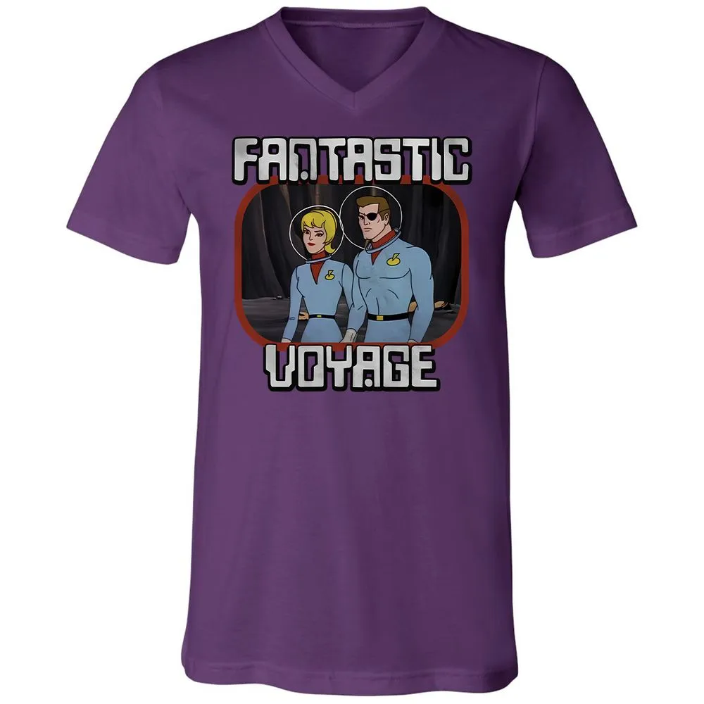 Unisex V-Neck T-Shirt - NTZK2V2J - Team Purple - 9