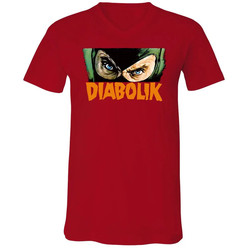Unisex V-Neck T-Shirt - Y3C3S6F8 - Red - 3