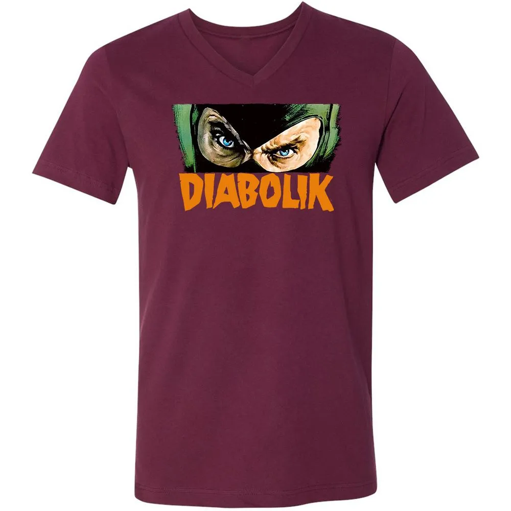 Unisex V-Neck T-Shirt - Y3C3S6F8 - Maroon - 6