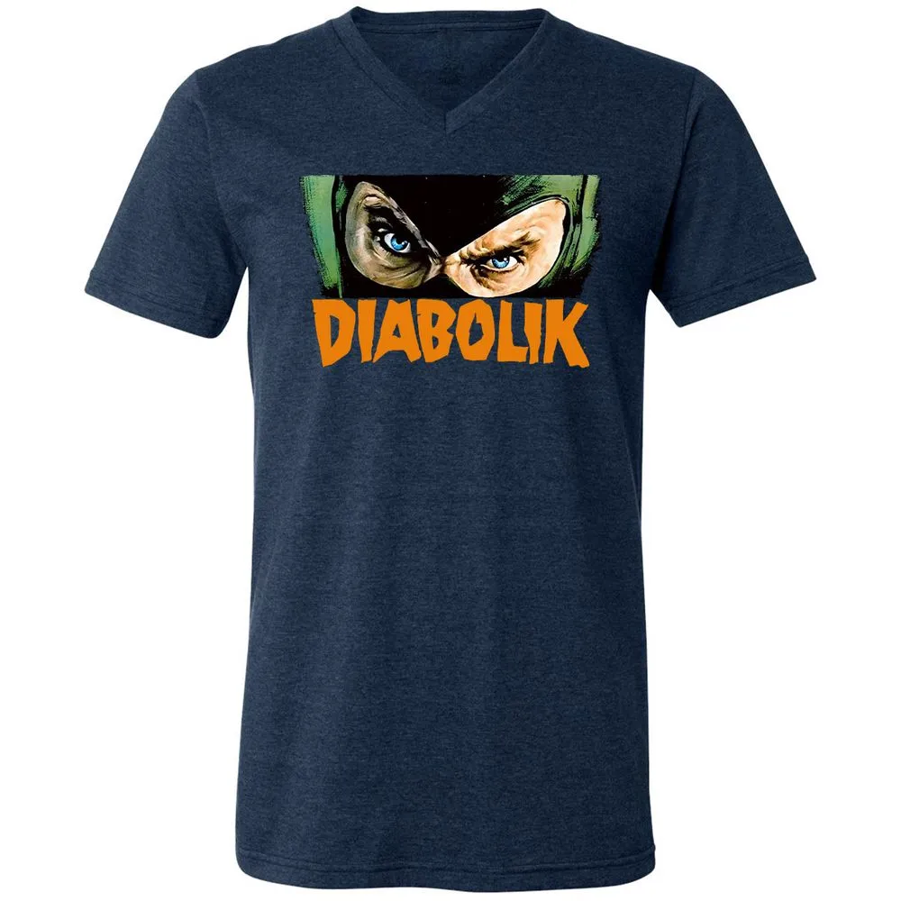 Unisex V-Neck T-Shirt - Y3C3S6F8 - Heather Navy - 15