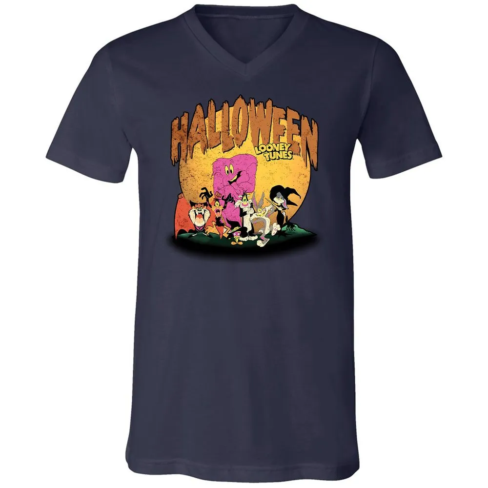 Unisex V-Neck T-Shirt - T5VDDLHK - Navy - 2