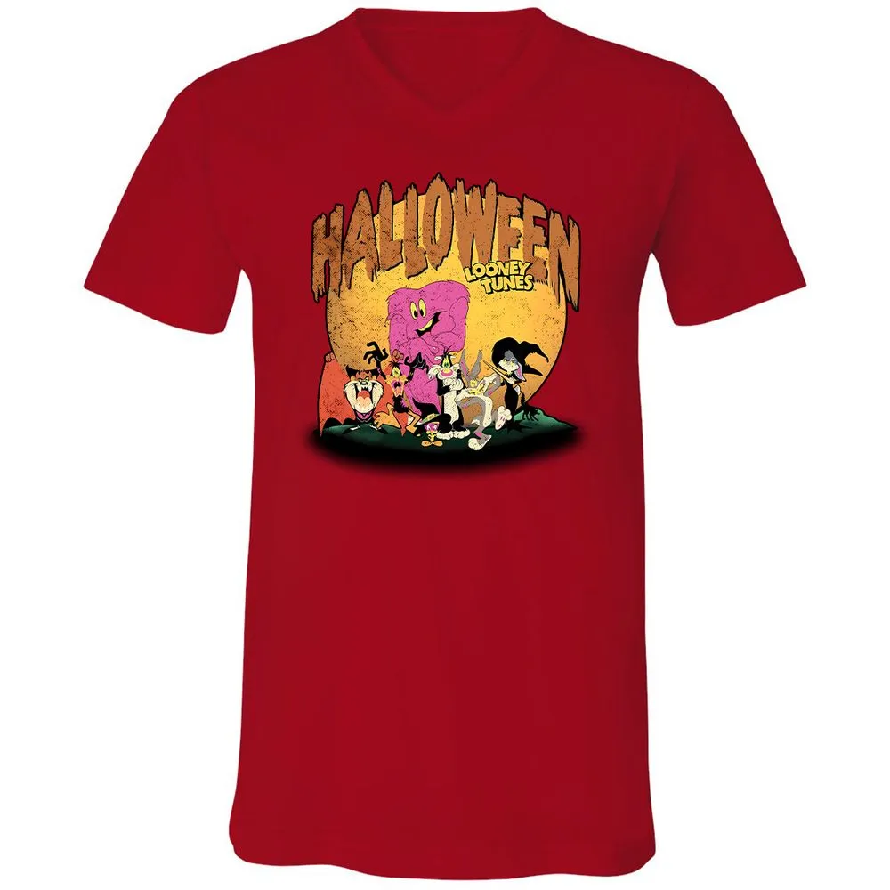Unisex V-Neck T-Shirt - T5VDDLHK - Red - 3
