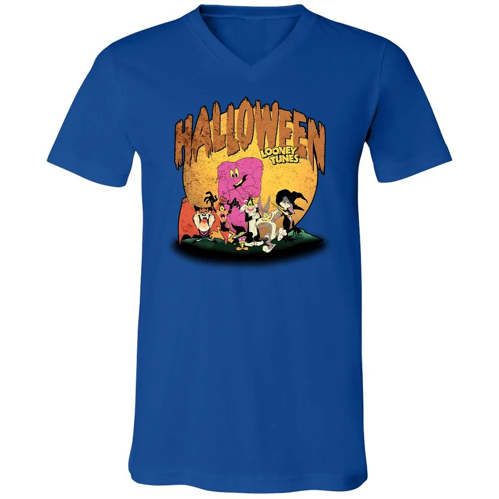 Unisex V-Neck T-Shirt - T5VDDLHK - True Royal - 4