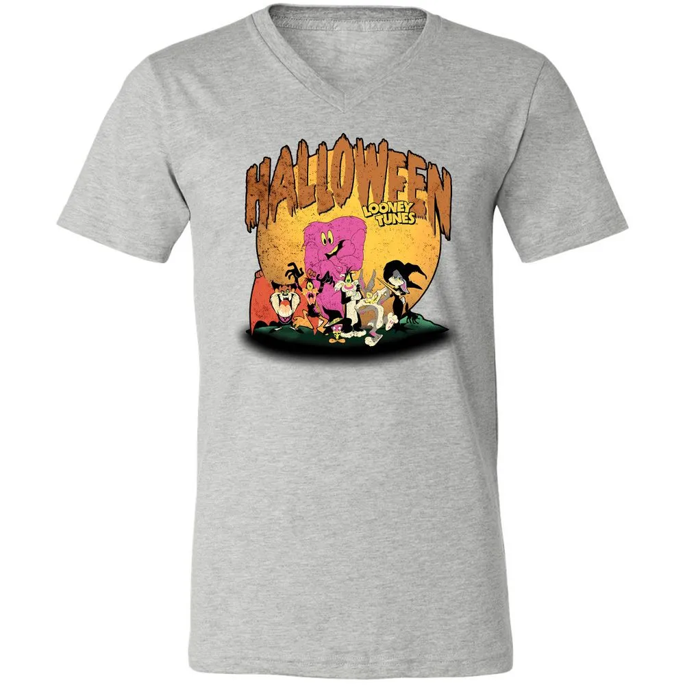 Unisex V-Neck T-Shirt - T5VDDLHK - Athletic Heather - 7