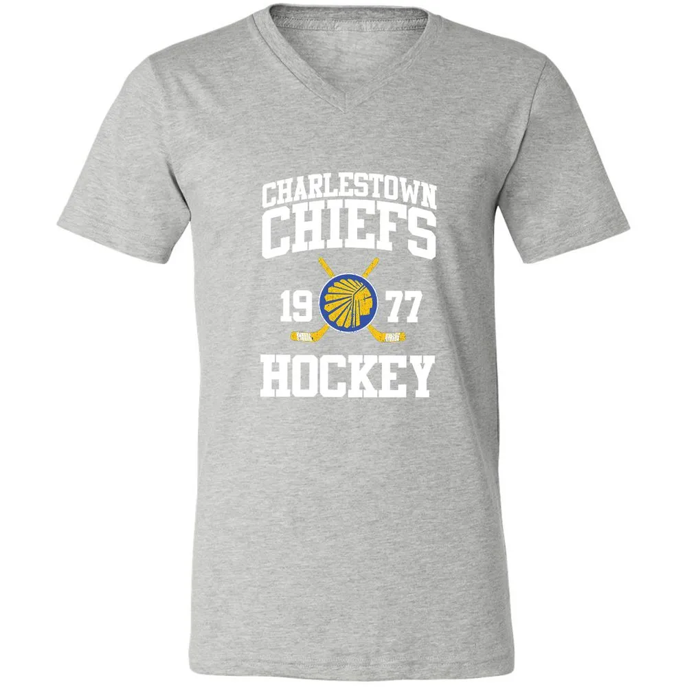 Unisex V-Neck T-Shirt - 2YQDBTJY - Athletic Heather - 7