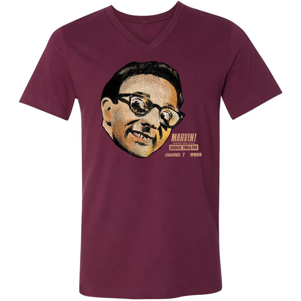 Unisex V-Neck T-Shirt - 1SDGPUSP - Maroon - 6