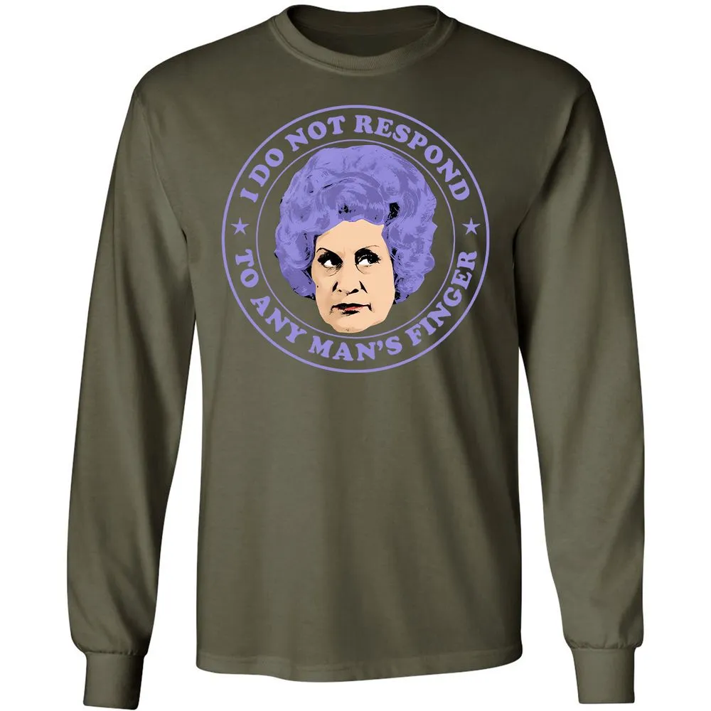 Long Sleeve T-Shirt - V74K9992 - Military Green - 16