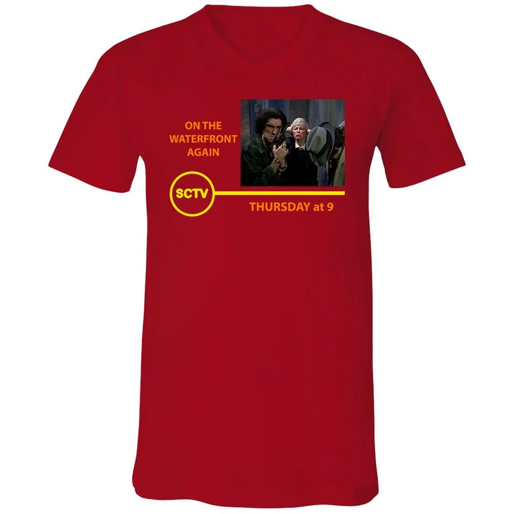 Unisex V-Neck T-Shirt - 7WDQY58V - Red - 3