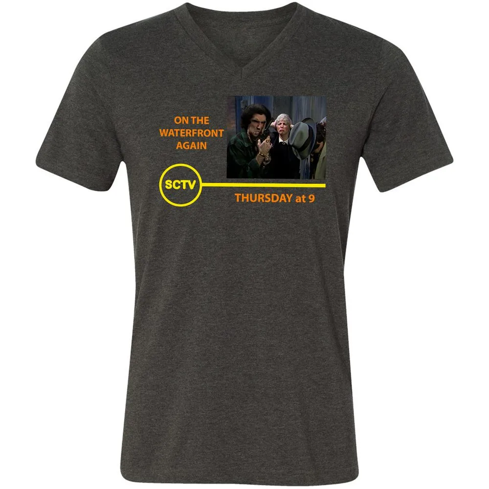 Unisex V-Neck T-Shirt - 7WDQY58V - Dark Grey Heather - 8