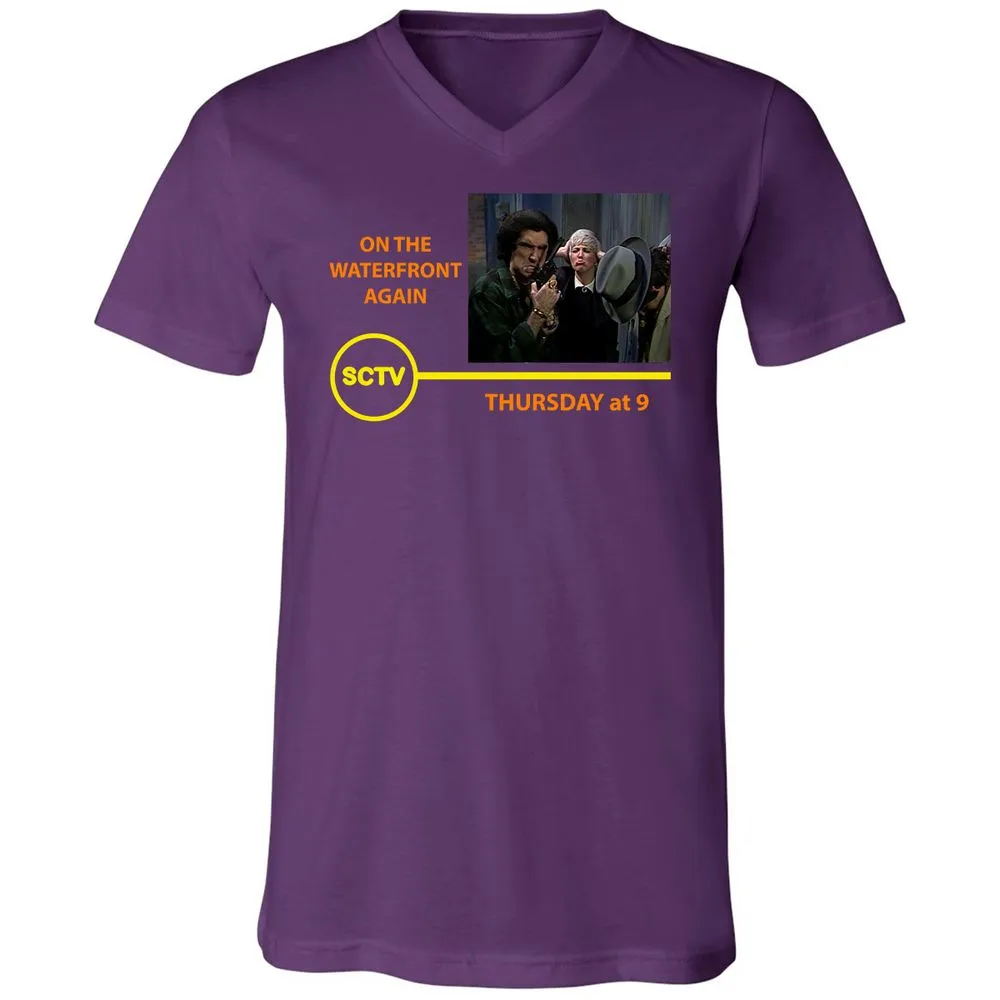 Unisex V-Neck T-Shirt - 7WDQY58V - Team Purple - 9