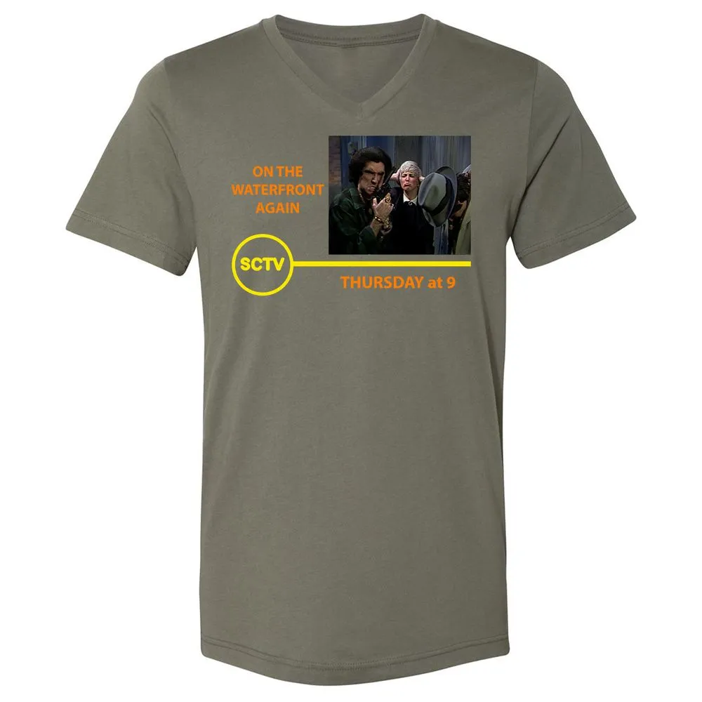 Unisex V-Neck T-Shirt - 7WDQY58V - Military Green - 10