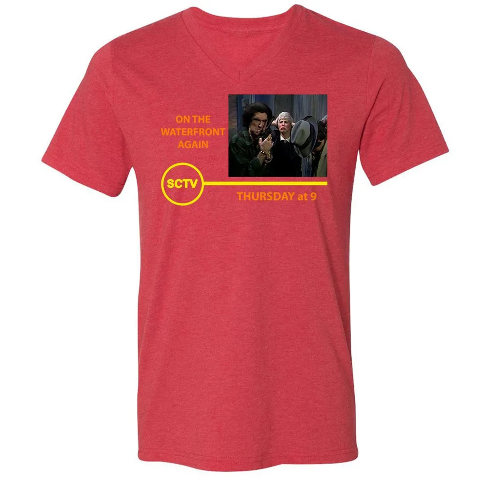 Unisex V-Neck T-Shirt - 7WDQY58V - Heather Red - 16
