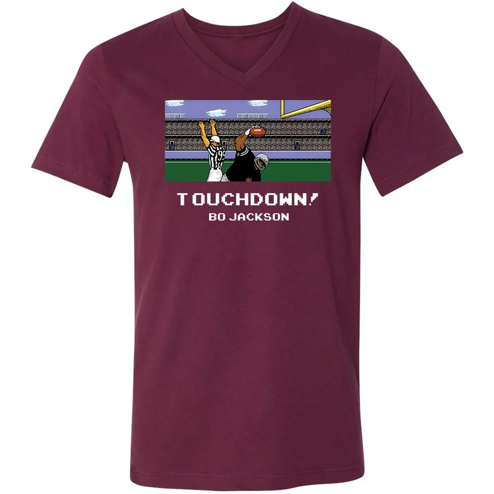 Unisex V-Neck T-Shirt - K492EKGL - Maroon - 6
