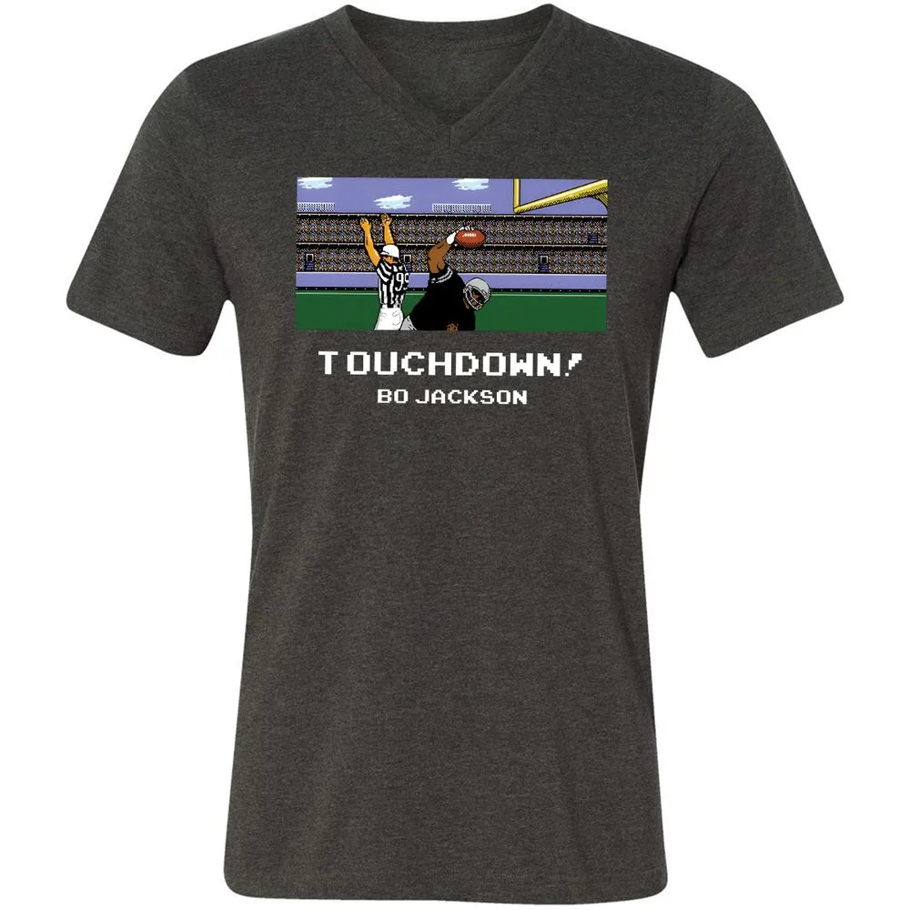Unisex V-Neck T-Shirt - K492EKGL - Dark Grey Heather - 8