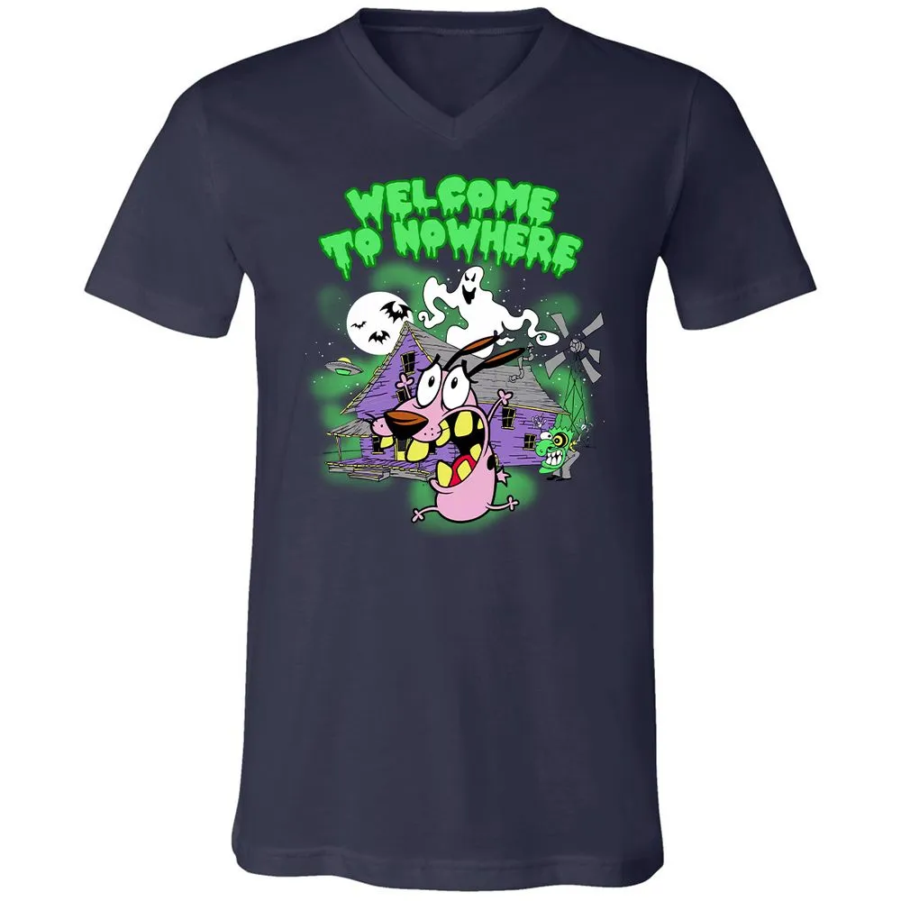 Unisex V-Neck T-Shirt - 3RLZRZQK - Navy - 2