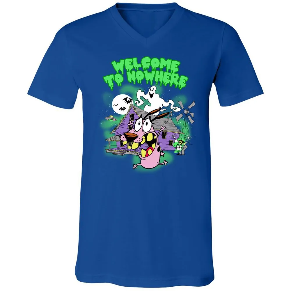 Unisex V-Neck T-Shirt - 3RLZRZQK - True Royal - 4