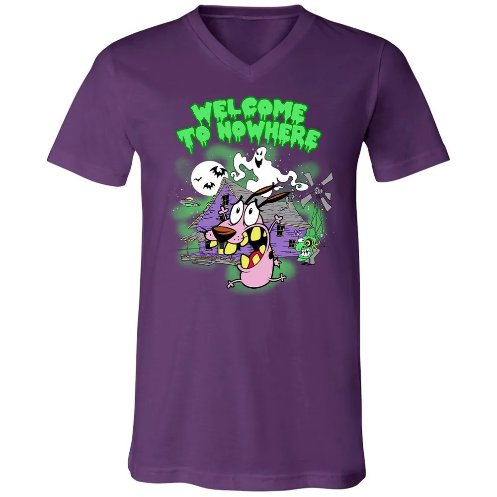 Unisex V-Neck T-Shirt - 3RLZRZQK - Team Purple - 9