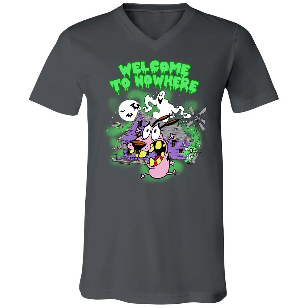 Unisex V-Neck T-Shirt - 3RLZRZQK - Asphalt - 12