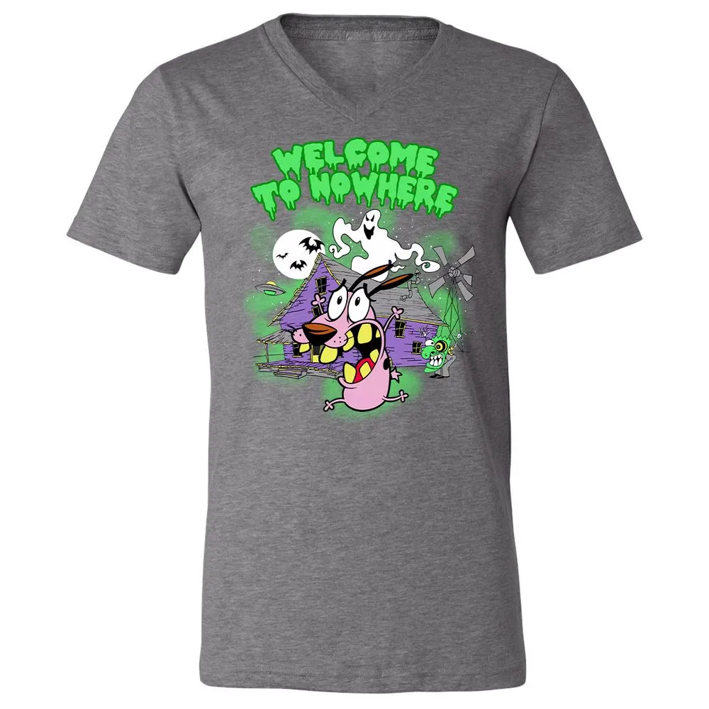 Unisex V-Neck T-Shirt - 3RLZRZQK - Deep Heather - 13