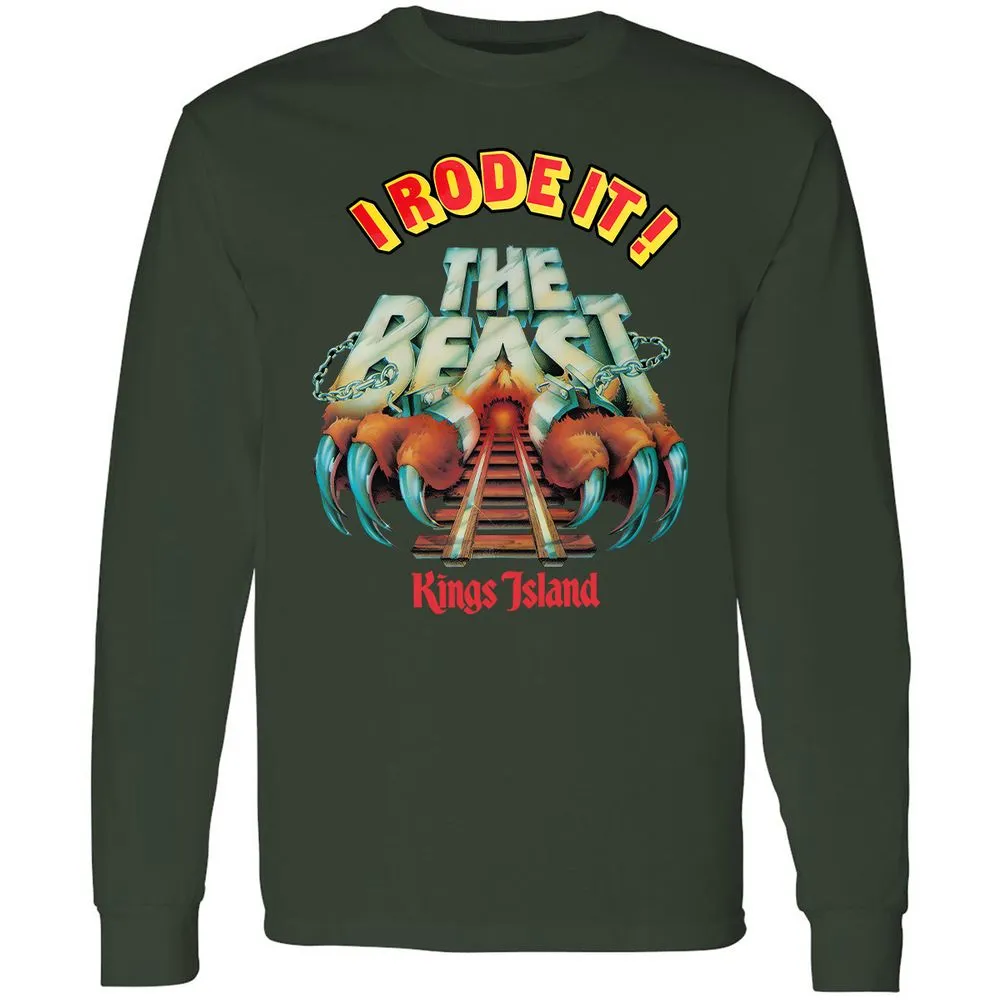 Long Sleeve T-Shirt - 7D4S3V8Y - Forest Green - 4