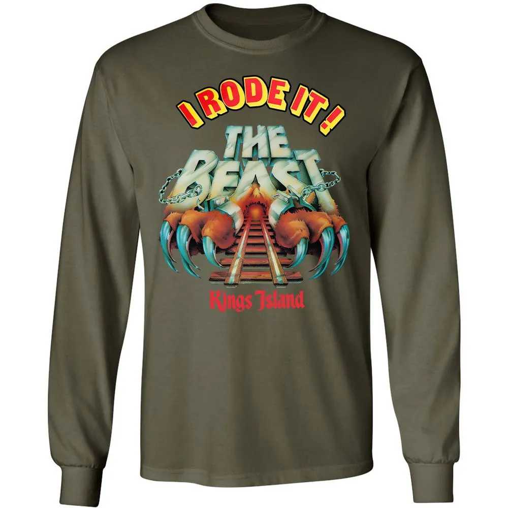 Long Sleeve T-Shirt - 7D4S3V8Y - Military Green - 16