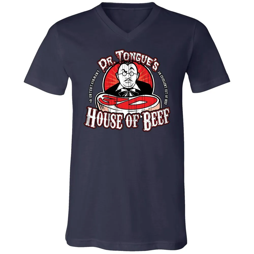 Unisex V-Neck T-Shirt - SBEGY3YB - Navy - 2