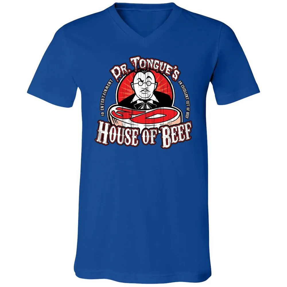 Unisex V-Neck T-Shirt - SBEGY3YB - True Royal - 4
