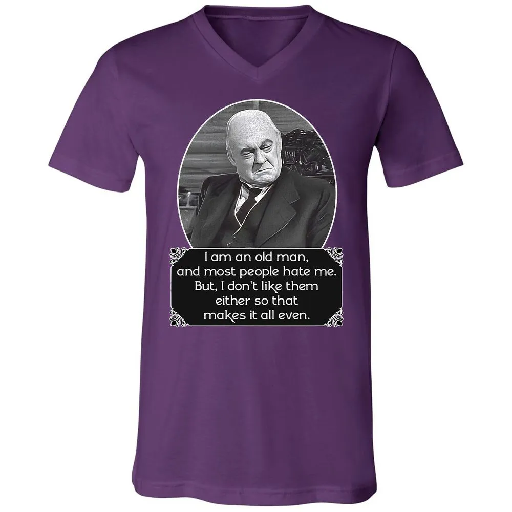 Unisex V-Neck T-Shirt - RBEV3Q57 - Team Purple - 9