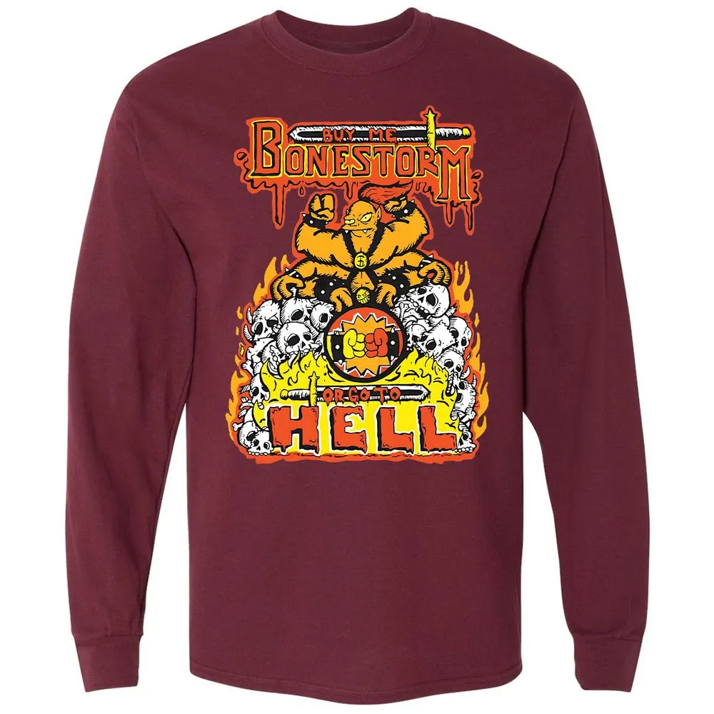 Long Sleeve T-Shirt - 5JJMVSED - Maroon - 11