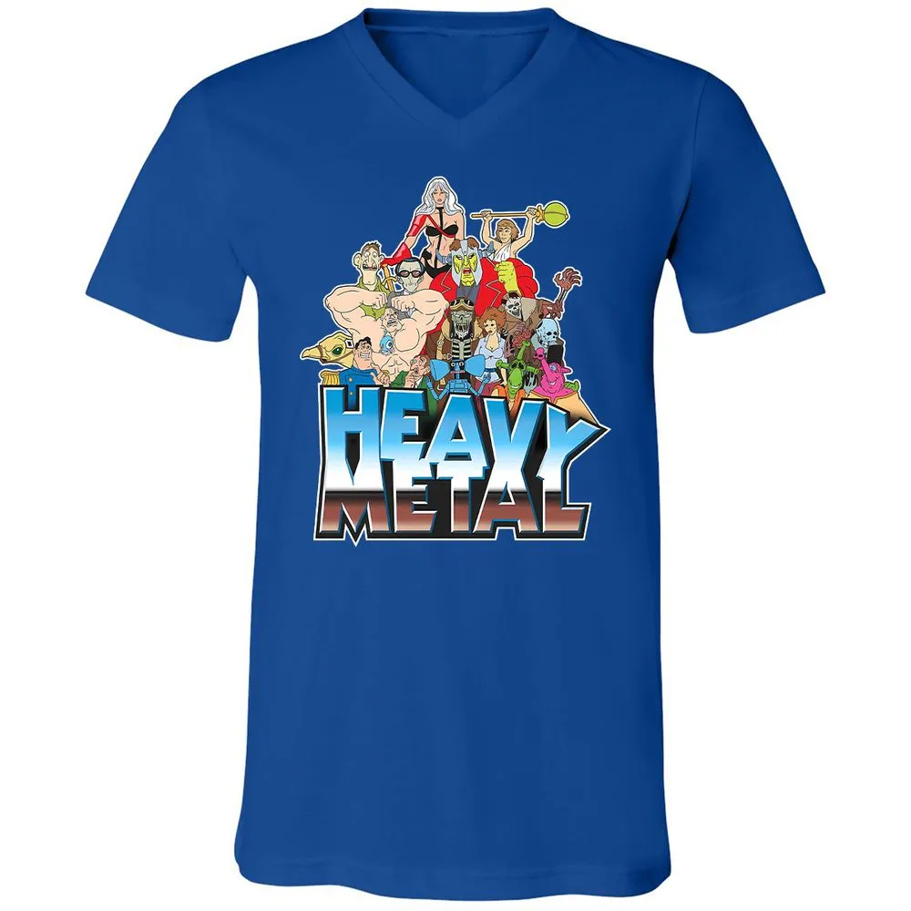 Unisex V-Neck T-Shirt - 3JWZ5VEC - True Royal - 4