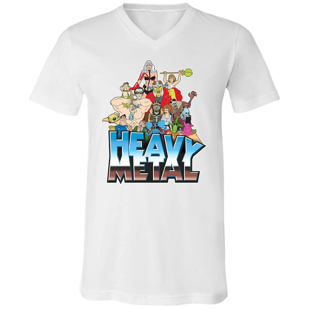 Unisex V-Neck T-Shirt - 3JWZ5VEC - White - 5