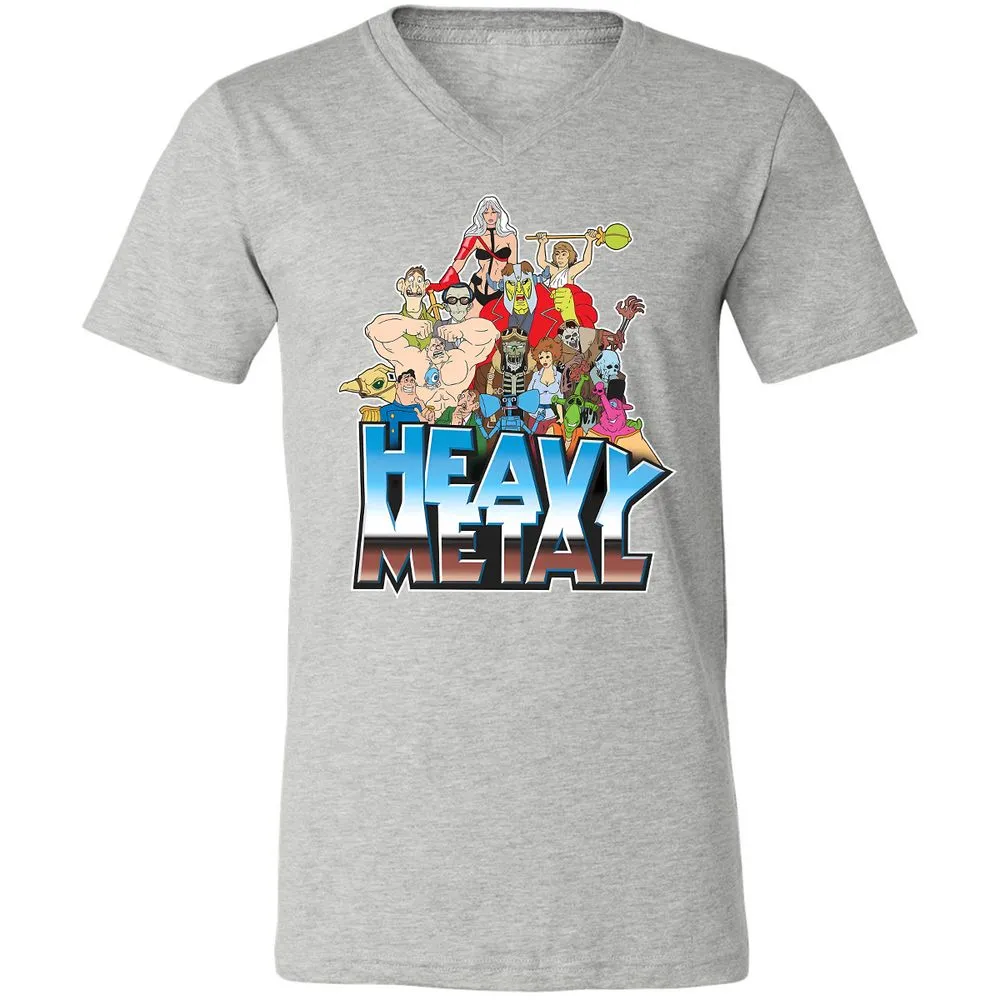 Unisex V-Neck T-Shirt - 3JWZ5VEC - Athletic Heather - 7